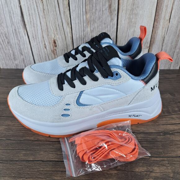 Municipal Shoes - Municipal Origin Sneakers Women's Sz 7-7.5 Ice Ice Poppy w/Extra Laces (NWOB)
